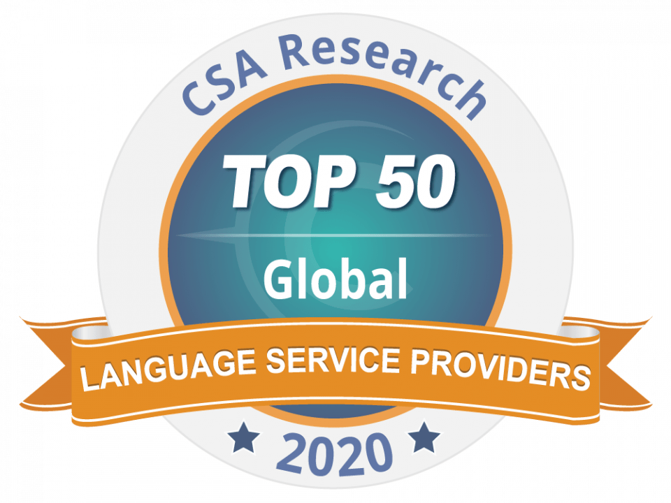 Top 50 global language service providers 2020 - news article