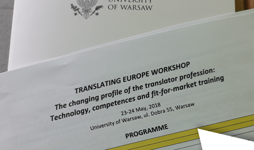Skrivanek sent a representative to the Translating Europe Workshop, May 23-24 entitled