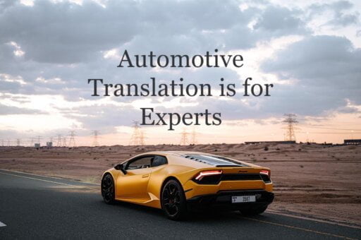 Automotive translation is for experts - blog post