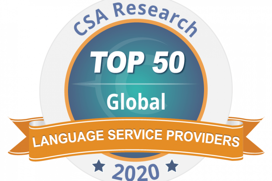 CSA 2020: The top 50 language service providers in the world