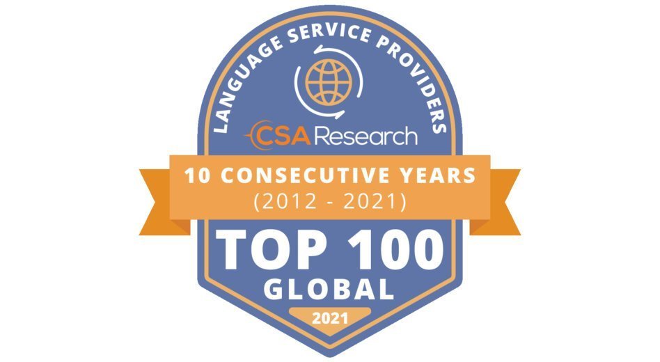 CSA 2021: The top 100 language service providers in the world